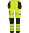 RG537 TRJ603 Regatta High Visibility Infiltrate Stretch Holster Trousers Yellow / Black colour image